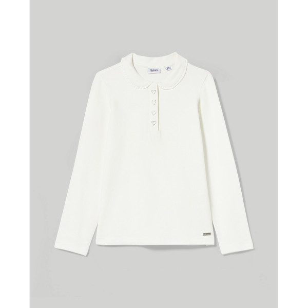 BLUKIDS MAJICA POLO DUG RUKAV CLOUD DANCER