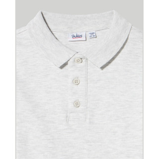 BLUKIDS MAJICA POLO DUG RUKAV LIGHT GREY MELANGE