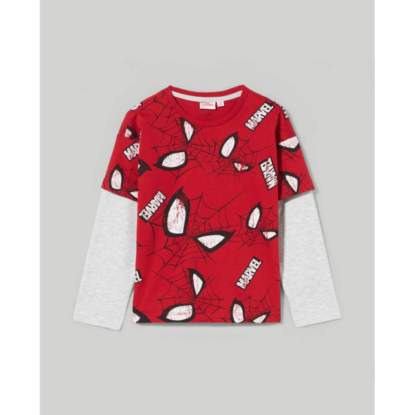 BLUKIDS MAJICA DUG RUKAV RIBBON RED 