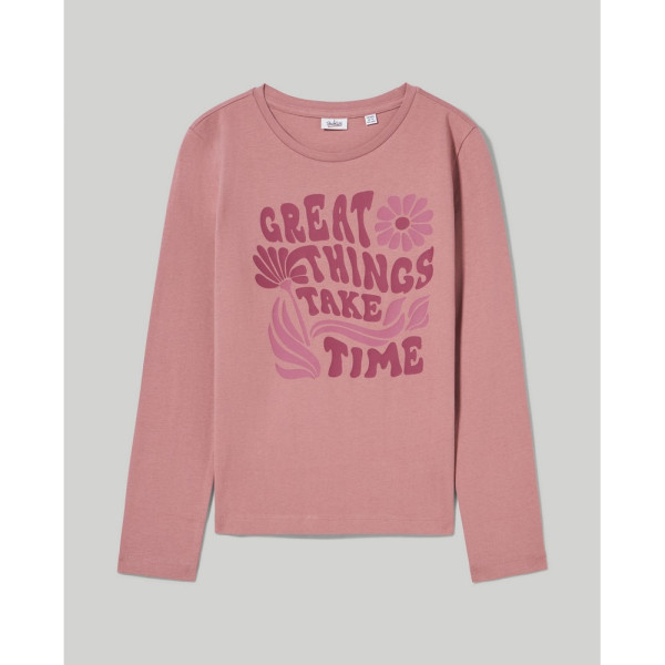 BLUKIDS MAJICA DUG RUKAV DUSTY ROSE