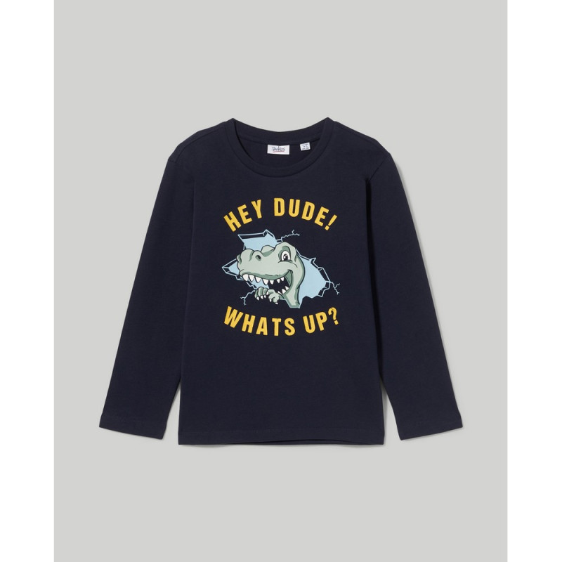 BLUKIDS MAJICA DUG RUKAV NAVY BLAZER