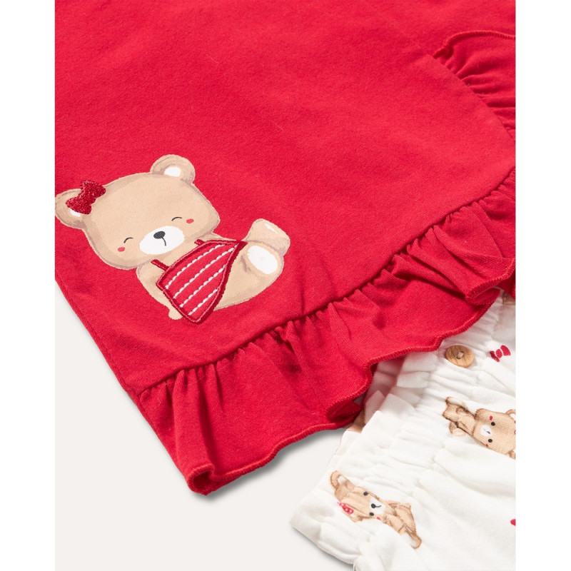 BLUKIDS MAJICA KRATAK RUKAV I SORTS TRUE RED