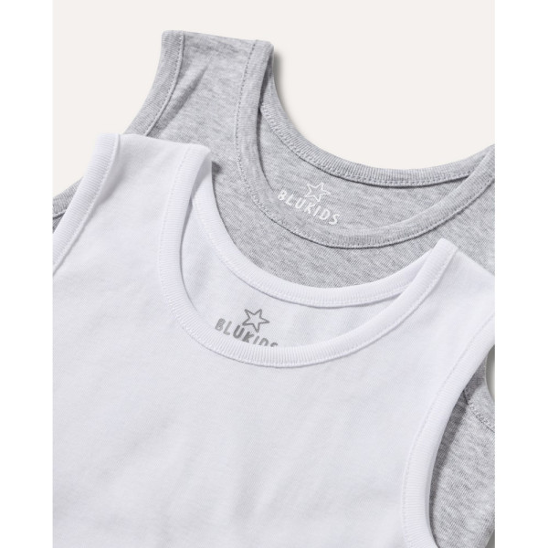 BLUKIDS PODMAJICA GREY/WHITE