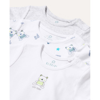 BLUKIDS BODI KRATAK RUKAV GREY MELANGE