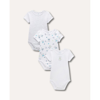 BLUKIDS BODI KRATAK RUKAV GREY MELANGE