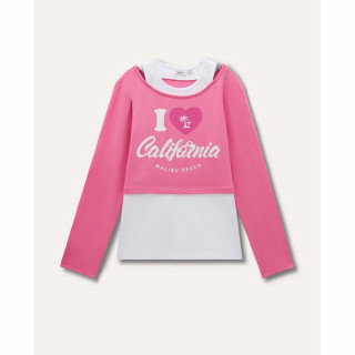 BLUKIDS MAJICA DUG RUKAV PINK