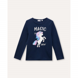 BLUKIDS MAJICA DUG RUKAV DARK BLUE