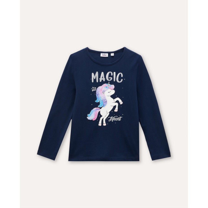 BLUKIDS MAJICA DUG RUKAV DARK BLUE