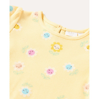 BLUKIDS MAJICA DUG RUKAV YELLOW IRIS 