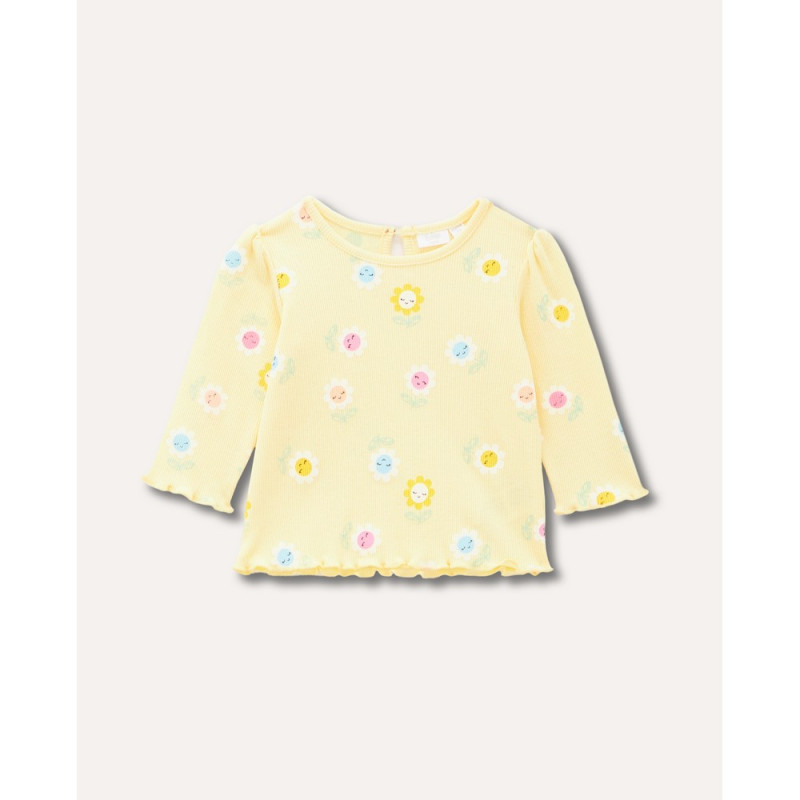 BLUKIDS MAJICA DUG RUKAV YELLOW IRIS 