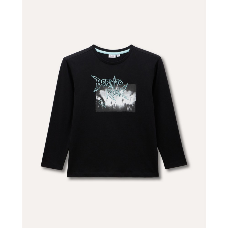 BLUKIDS MAJICA DUG RUKAV BLACK