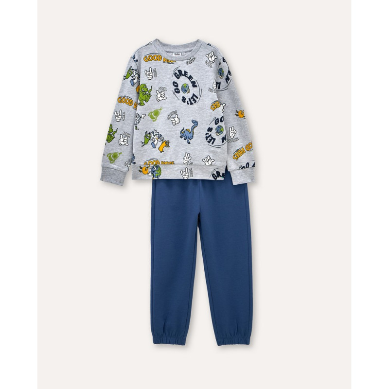 BLUKIDS TRENERKA KOMPLET MEDIUM GREY MELANGE