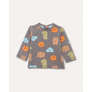 BLUKIDS MAJICA DUG RUKAV DARK GREY