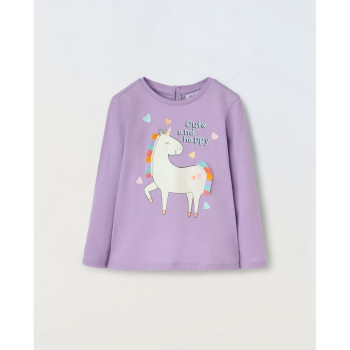BLUKIDS MAJICA KRATAK RUKAV VIOLET 