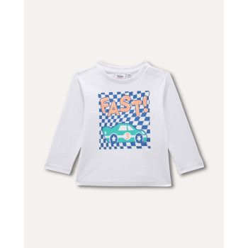 BLUKIDS MAJICA DUG RUKAV WHITE/BLUE 