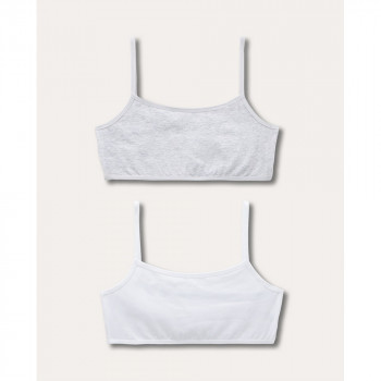 BLUKIDS TOP BRUSHALTER WHITE/GREY 