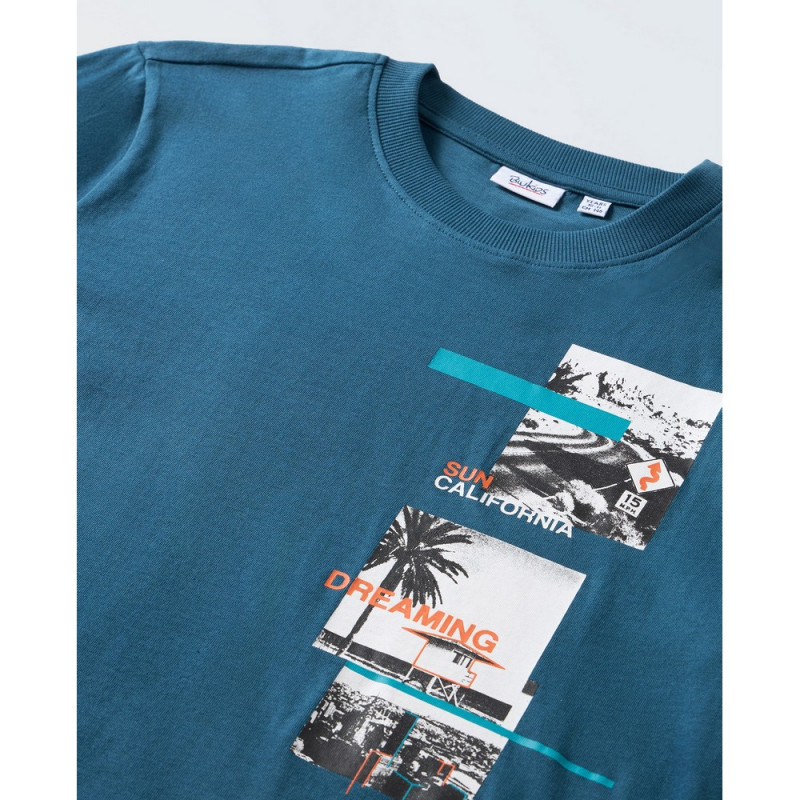 BLUKIDS MAJICA KRATAK RUKAV MAJOLICA BLUE