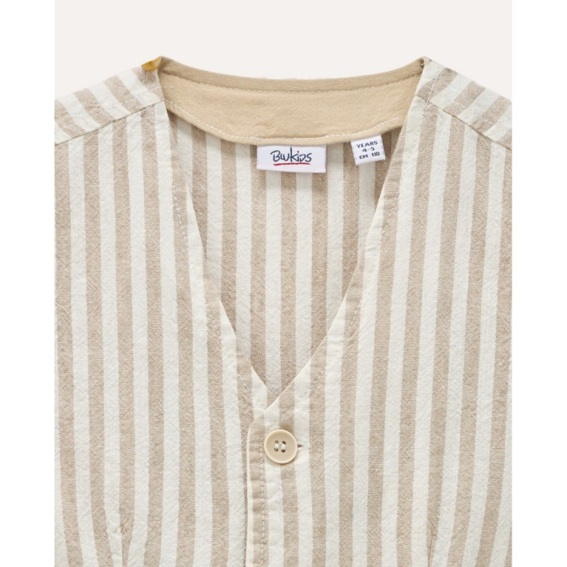 BLUKIDS PRSLUK WHITE-STRIPED BROWN
