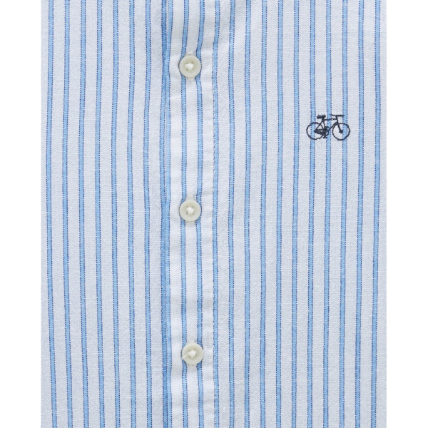 BLUKIDS POLO KOSULJA WHITE-STRIPED AZURE