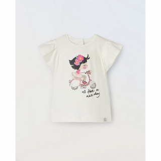 BLUKIDS MAJICA KRATAK RUKAV OFF WHITE