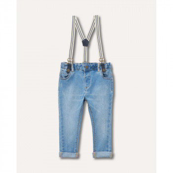 BLUKIDS FARMERKE MEDIUM LIGHT BLUE 