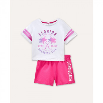 BLUKIDS TRENERKA KOMPLET WHITE/PINK 