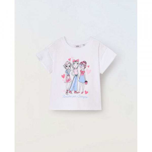 BLUKIDS MAJICA KRATAK RUKAV OPTICAL WHITE