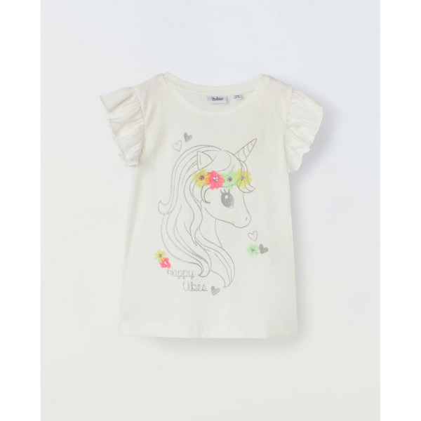 BLUKIDS MAJICA KRATAK RUKAV OFF WHITE