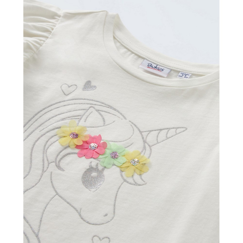 BLUKIDS MAJICA KRATAK RUKAV OFF WHITE