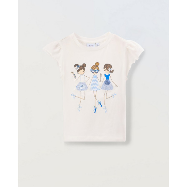 BLUKIDS MAJICA KRATAK RUKAV OFF WHITE