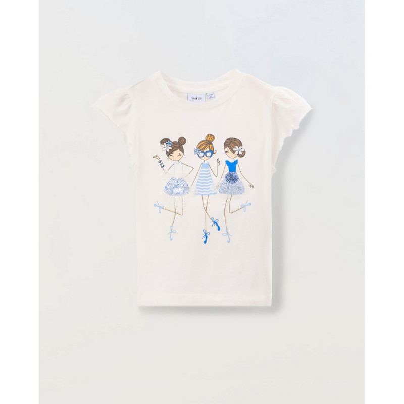 BLUKIDS MAJICA KRATAK RUKAV OFF WHITE
