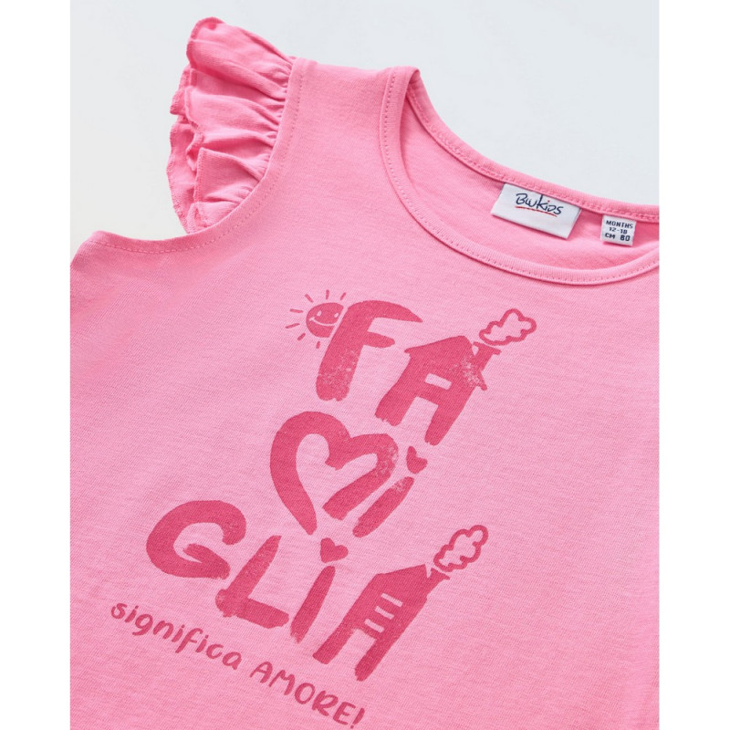 BLUKIDS MAJICA KRATAK RUKAV PINK