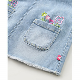 BLUKIDS SUKNJA NA TREGERE LIGHT BLUE