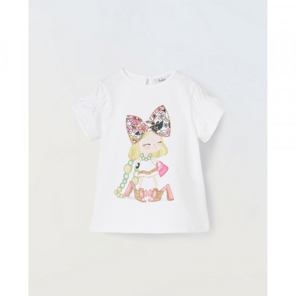 BLUKIDS MAJICA KRATAK RUKAV OPTICAL WHITE