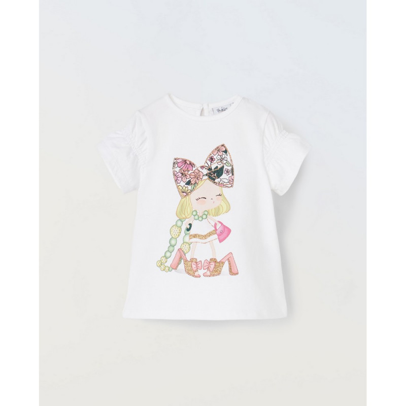 BLUKIDS MAJICA KRATAK RUKAV OPTICAL WHITE