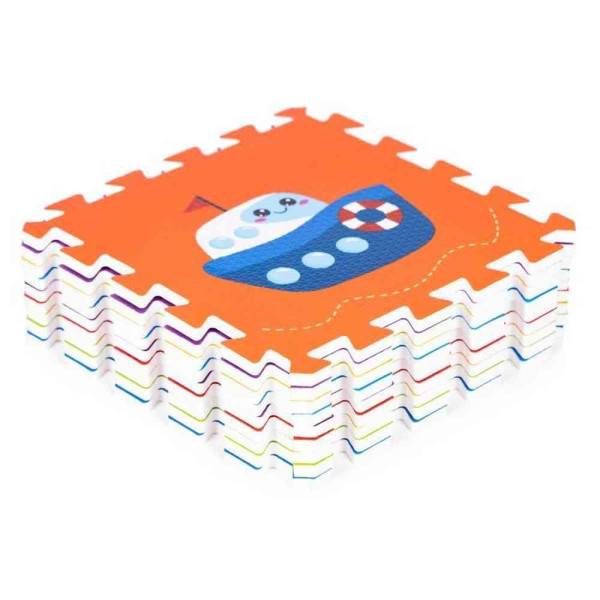 PODLOGA ZA IGRU PUZZLE VEHICLES 9 ELEMENATA 86X86CM IPLAY 