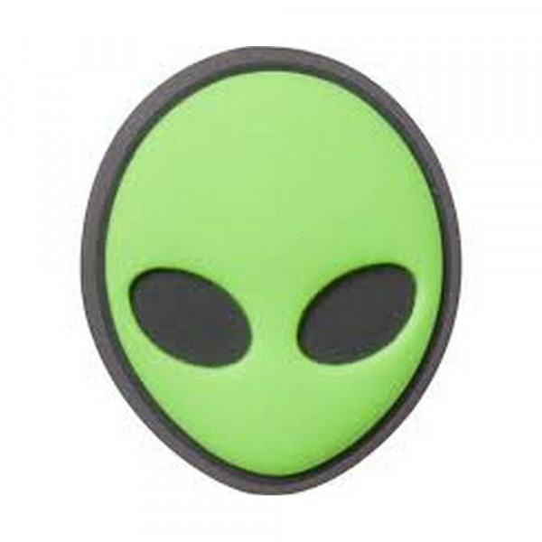 CROCS JIBBITZ GREEN ALIEN HEAD 