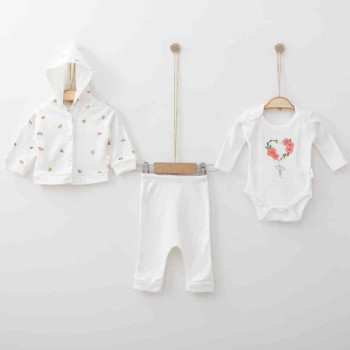 KIDZZ  NAYINOM SET 3/1 EKRU 
