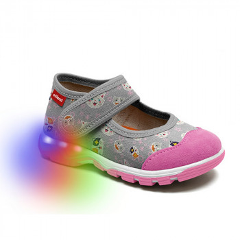 MILAMI SVETLECE PATOFNE SIVO-PINK 