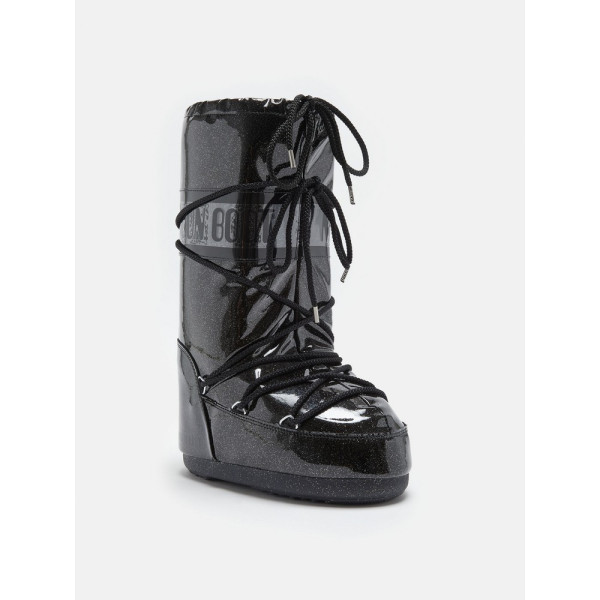 MOONBOOT ICON GLITTER BLACK