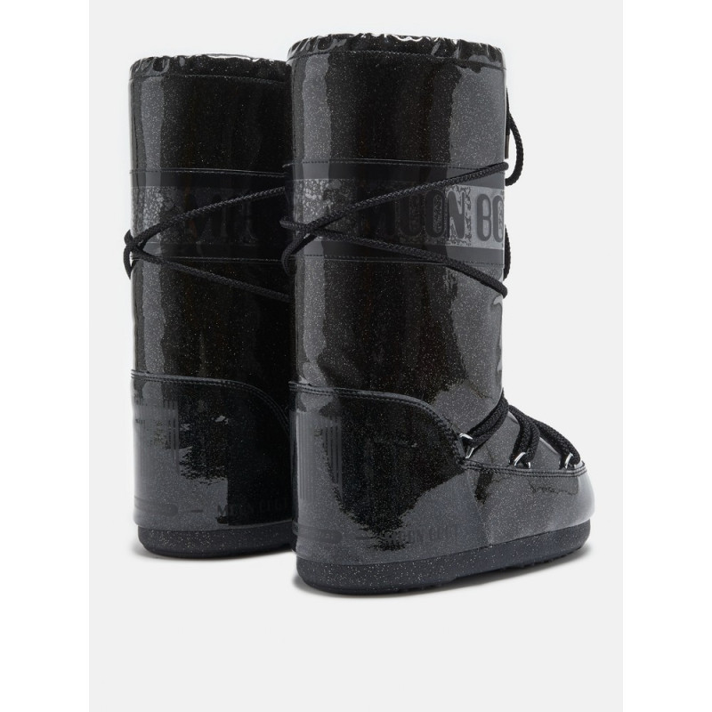 MOONBOOT ICON GLITTER BLACK