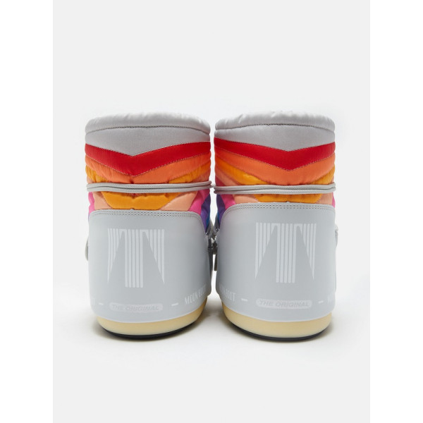 MOONBOOT ICON LOW RAINBOW GLACIER GLACIER GREY 