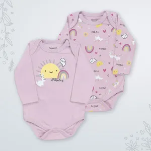 KIDZZ BODI DUG RUKAV PINK 2KOM