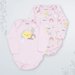 KIDZZ BODI DUG RUKAV PINK 2KOM