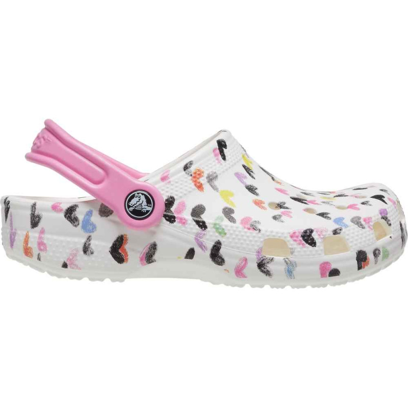 CROCS KLOMPE CLASSIC HEART PRINT KIDS 207000 