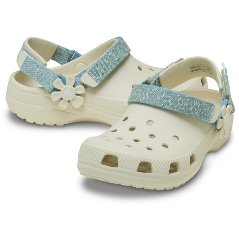 CROCS KLOMPE CLASSIC DNM FLWR ADJ BACKSTRAP K 