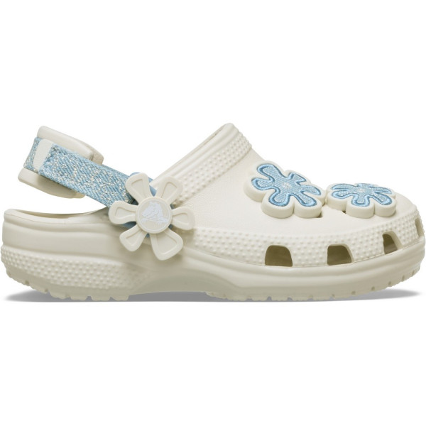 CROCS KLOMPE CLASSIC DNM FLWR ADJ BACKSTRAP T 