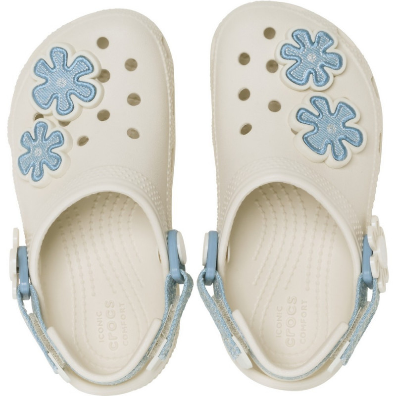 CROCS KLOMPE CLASSIC DNM FLWR ADJ BACKSTRAP T 