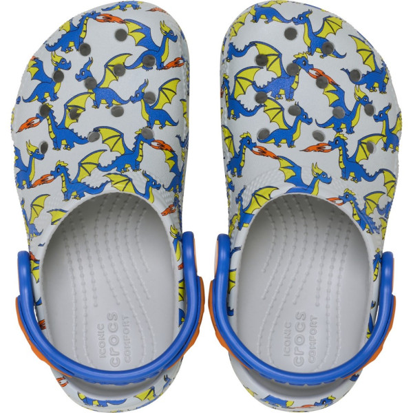 CROCS KLOMPE CLASSIC DRAGON GRAPHIC T 