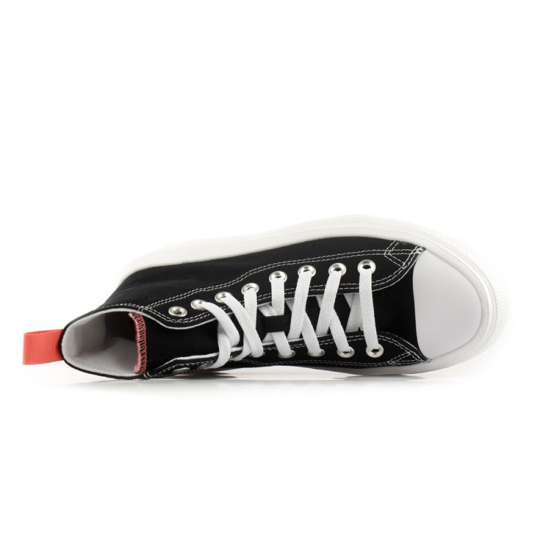CONVERSE PATIKE CHUCK TAYLOR ALL STAR MOVE CANVAS PLATFORM - BLACK/PINK SALT/WHI